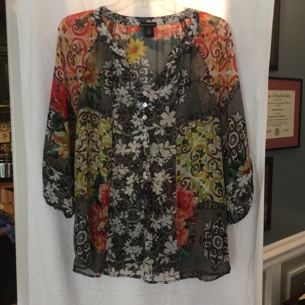 New Directions Sheer Top